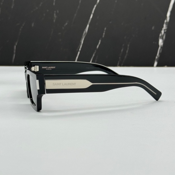 NEW SL572 001 SAINT LAURENT UNISEX BLACK SQUARE SUNGLASSES SAINT LAURENT SL 572 - Picture 8 of 13